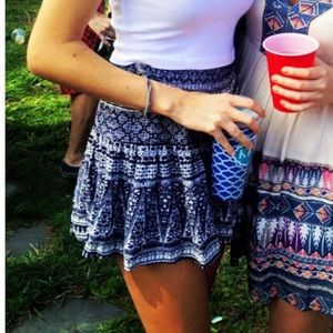 Navy bohemian shorts